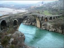 mes old bridge, albania